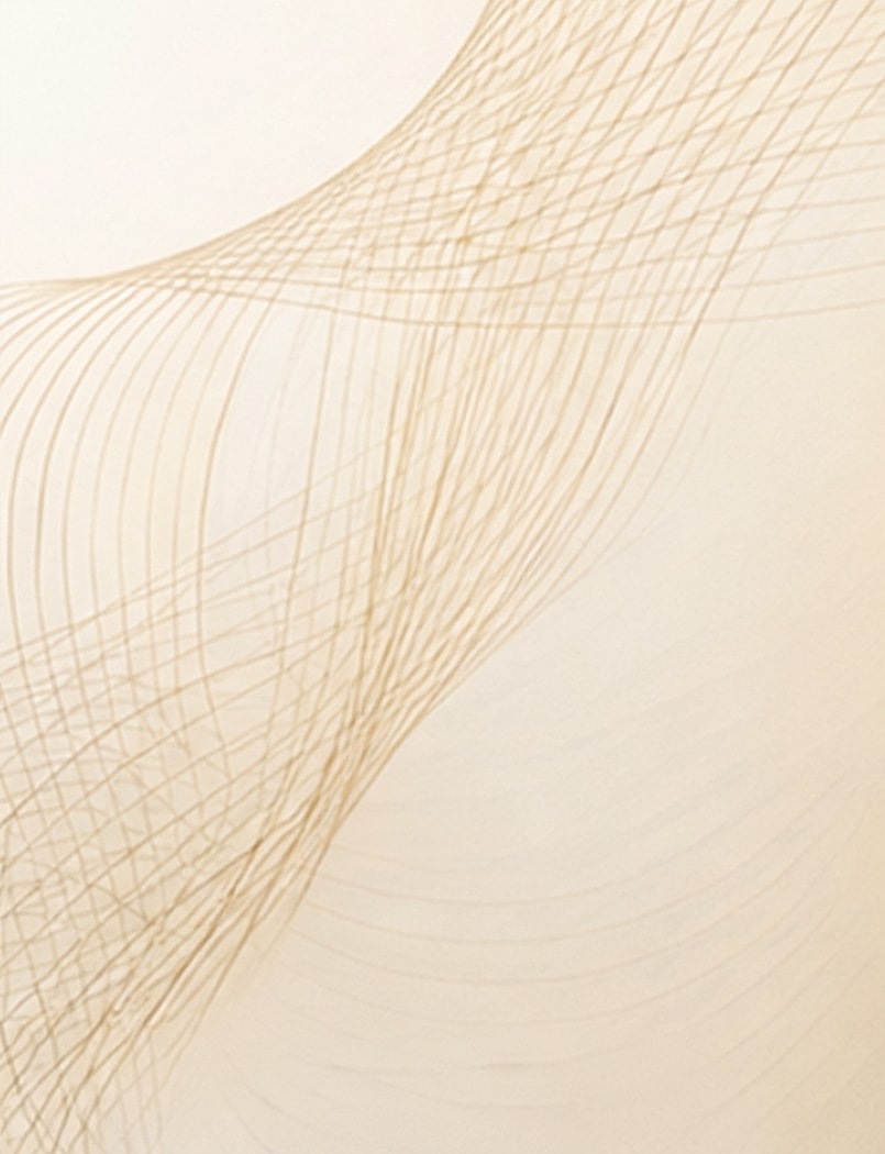 Abstract lines on a warm orange background.