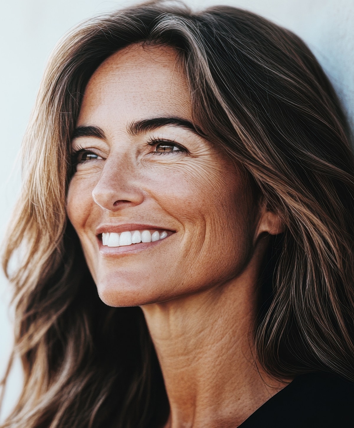 Smiling man in dental chair, relaxed atmosphere.